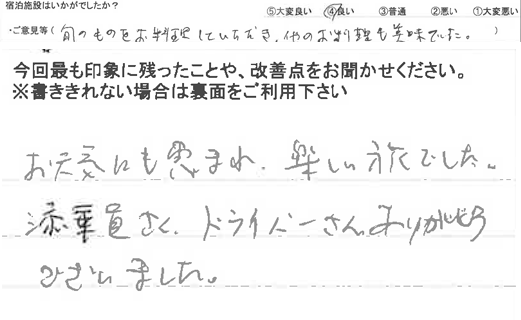 お客様の感想・口コミ