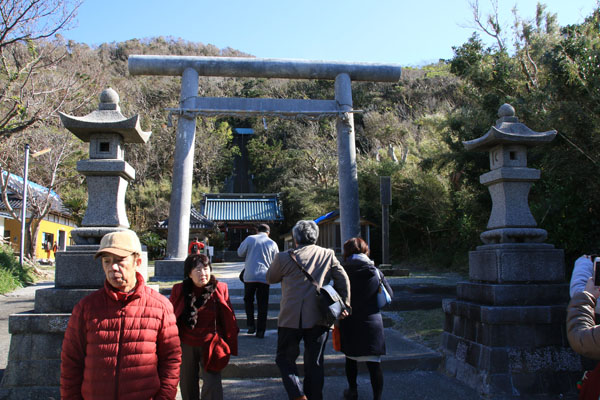 続いて、洲崎神社です。安房の国一宮です。海からのパワーを直接受けてる神社です。