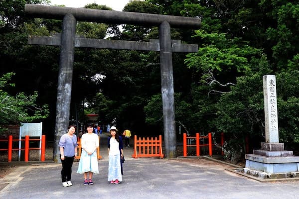 息栖神社到着